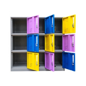 Armario escolar <span class=keywords><strong>de</strong></span> 9 puertas para estudiantes, colorido, para guardar maletas y <span class=keywords><strong>maquillaje</strong></span> - Product Image 6