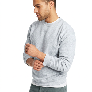 Nouveauté : Sweat-shirt en tricot décontracté pour homme, col rond, coupe ample, couleur unie, manches longues, coupe ajustée, vêtements d'hiver décontractés - Product Image 2