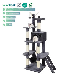 Torre rascador para gatos Go Pet <span class=keywords><strong>Club</strong></span> negra, tipo árbol de escalada, de fábrica china con envío gratis - Product Image 1