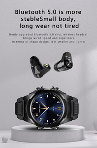 Montre intelligente 2 en <span class=keywords><strong>1</strong></span> TWS avec écouteurs en une puce à faible consommation d'énergie, faible retard, son fort, basses lourdes, montres intelligentes pour Android IOS, appel téléphonique - Product Image 5