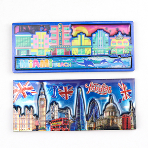 Imán de Madera MDF Personalizado al por Mayor, Recuerdo de <span class=keywords><strong>Viaje</strong></span> de Ciudades, Imán 3D de <span class=keywords><strong>Londres</strong></span> para Refrigerador - Product Image 3