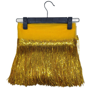 Chất lượng cao sáng bóng paillette Sequins ren <span class=keywords><strong>TRIM</strong></span> tua rìa cho đám cưới váy Mạng Che Mặt cô dâu thân thiện với môi cho giày dép và túi xách - Product Image 3