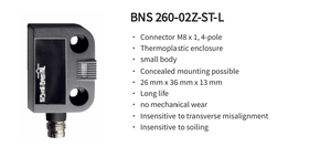 Sensor de Seguridad Magnético Schmersal BNS 260-02Z-ST-L 101184377 Tipo 4 para Sistemas de Automatización de Aceite y Gas en Máquinas Herramienta - Product Image 2