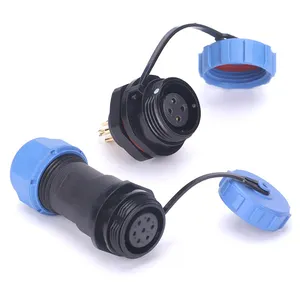 2 3 4 5 6 7 9 pin Weipu SP Series Waterproof Cable Connector IP68 Plastic Circular For LED Screen SP13 Aviation Connector