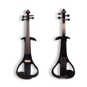 <span class=keywords><strong>Violín</strong></span> Eléctrico Acústico, <span class=keywords><strong>Electrónico</strong></span>, Hecho a Mano, Madera Maciza, Accesorio de Ébano para Examen de Grado, Rendimiento Profesional - Product Image 1