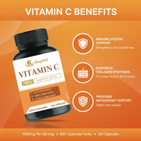 Capsules de Vitamine C en Gros de Marque Privée OEM 100% Haute Pureté avec Acide Ascorbique