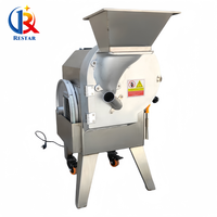 Professionnel Légumes Fruits Cube Broyeur Cutter Trancheuse Noix De Coco Oignon Pommes De Terre Chips Machine De Découpe Moteur pour La Cuisine À Domicile