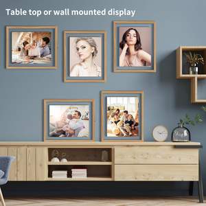 Cadre photo en bois de chêne personnalisable avec chevalet et support de chevalet pour bureau - Product Image 5