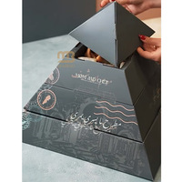 Premium klassische Mini Pizzen Catering Pyramide Lebensmittel verpackung Brot kasten Lebensmittel Brunch maßge schneiderte bedruckte Boxen zum Mitnehmen Weide box