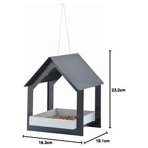 JH-Mech Pointed Roof <strong>Wall</strong> <strong>Mounted</strong> <strong>Bird</strong> <strong>Feeder</strong> Metal Steel <strong>Bird</strong> <strong>Feeder</strong> Rusty Metal Hanging <strong>Bird</strong> <strong>Feeder</strong> - Product Image 1