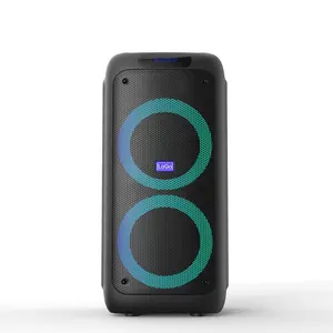 Portable party loudspeaker LG-830B with lighting flame effect and powerful J B L signature sound party box 300