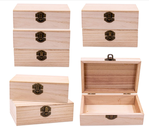Wholesale custom high quality natural wood jewelry box wooden storage box wooden box