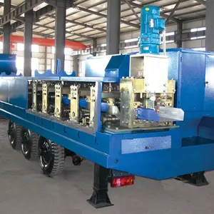 Moveable k spans arch roofing machine