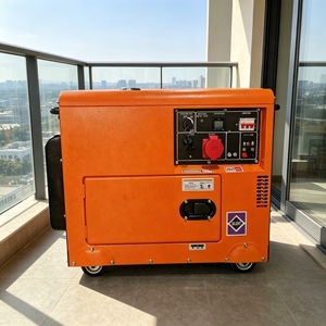 JUNENG 110V 6kW DC三相60Hz静音型ポータブルディーゼル溶接発電機（ATSおよび単相オプション付き） - Product Image 1