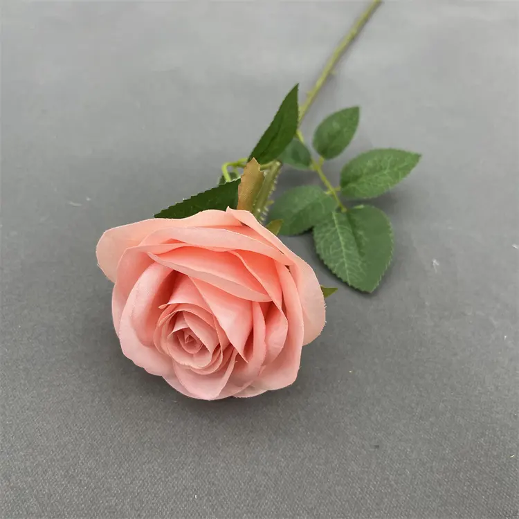Neuankömmling Bunte Seide Künstliche Rose Bulk Großhandel Single Stem Rose Künstliche Blumen Für Hochzeits feier Dekoration