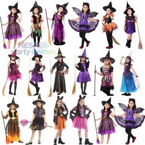 Disfraz de Bruja para Niña de Halloween, Diseño Retro Gótico, Cosplay de Navidad, Incluye Vestido, Falda, Top con Capucha y Capa - Product Image 1