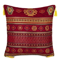 Kelim Designed Red Turkish & Ottoman Kissen-Kissen bezug