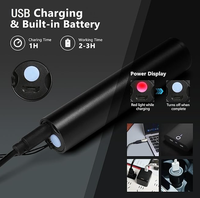 Linterna UV de Luz Blanca y Púrpura Recargable, Mini Linterna Portátil para Identificación, Detección de Mascotas, Pruebas Prácticas, Linterna Púrpura