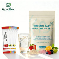 Poudre d'électrolytes et de créatine Qbioflex, 30 sachets, sans sucre, zéro calorie, mélange pour boisson hydratante, complément nutritionnel sportif