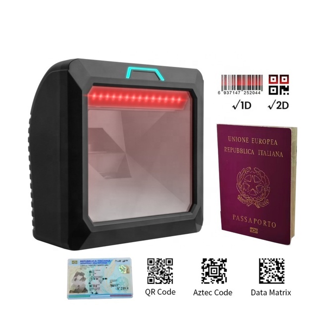 1.3Megapixel QR Code OCR MRZ ID Card Passport Reader PDF417 Drivers License Area Image Brazil Bank Febraban 2D Barcode Scanner