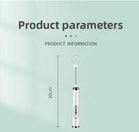 Mousseur à lait électrique multifonction à tête interchangeable, portable, rechargeable par USB, pour la préparation de café et la pâtisserie