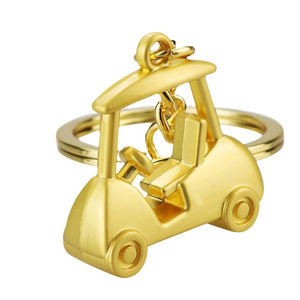 Porte-clés de voiture en métal, cadeaux promotionnels de Golf mini 3D - Product Image 1