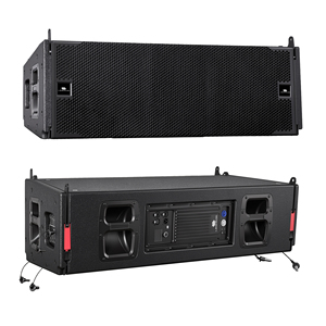 Système audio professionnel JL50A avec deux enceintes de ligne de 12 pouces, 1000W RMS, 135dB, enceinte en bois, pour scène et concert, sortie audio haute puissance JL50A - Product Image 1