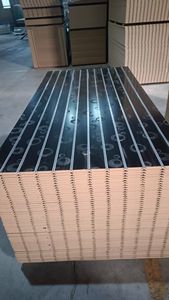 Panel de Pared Ranurado de <span class=keywords><strong>MDF</strong></span> de Alta Calidad, Lámina <span class=keywords><strong>Ranurada</strong></span> con Gancho para Exhibición de Mercancías - Product Image 6