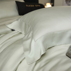 <span class=keywords><strong>2025</strong></span> <span class=keywords><strong>New</strong></span> 100S Đôi Sợi Lyocell Rắn Màu Bốn Mảnh Giường Đặt Nữ Hoàng Vua Kích Thước Chăn Bìa Tấm Ga Giường Bốn Mảnh Bộ Đồ Giường Bộ - Product Image 4
