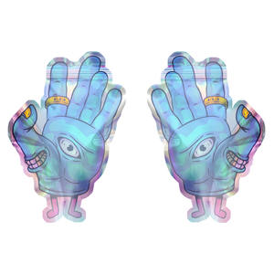 Impression personnalisée Fermeture à glissière de forme spéciale 3.5 7 14 28 g Sac en mylar découpé à l'épreuve des enfants de forme irrégulière mate en feuille pour bonbons comestibles - Product Image 3