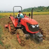 Tractor Kubota M704K(Q) Usado de 70Hp para Jardín, Tractor Cortacésped con Asiento, Tractores 4x4 para Desgranadora de Maíz