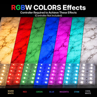 Feuille LED RGBW 4-en-1 flexible pour rétroéclairage de pierre, lumière blanche uniforme sous la pierre, panneau LED découpable
