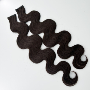 Extensiones de cabello SHE 100 Remi Genius Weft Extensiones de tejido de microcuentas invisibles sin costuras Texturas personalizadas Rizos ondulados - Product Image 1