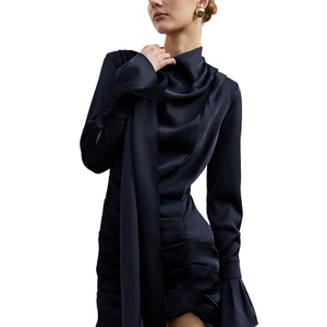 Robe tube mini décontractée pour femme, sans bretelles, unie, style Twt High Street Casual Party - Product Image 2