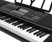 Piano Electrónico Profesional de 61 Teclas con Pantalla LCD Estándar, Instrumentos de Teclado