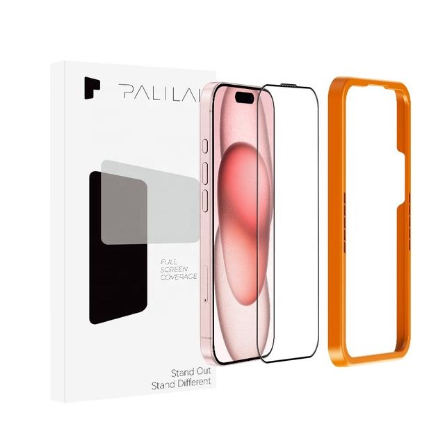 Screen Protector Tempered 2.5D HD Glass Easy Install 9H Phone for iPhone X XS XR 11 12 13 14 15 16 17 18 Pro Max Applicator Tray