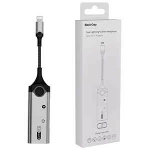 <span class=keywords><strong>Adaptateur</strong></span> <span class=keywords><strong>Jack</strong></span> Audio Haute Qualité 2-en-1, Convertisseur Microphone Auxiliaire <span class=keywords><strong>8</strong></span> Broches vers 3,5 mm avec Charge 5V et <span class=keywords><strong>Adaptateur</strong></span> OTG pour <span class=keywords><strong>iPhone</strong></span> - Product Image 6
