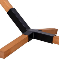 Hamac Cadre en bois dur Chaise suspendue Support de hamac en acier métallique robuste
