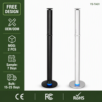 Diffuseur d'arômes ultrasonique en métal Tower 120 ml, compatible Bluetooth, télécommande tactile, triple contrôle, USB-C, pour hôtel, spa, maison, logo personnalisé OEM