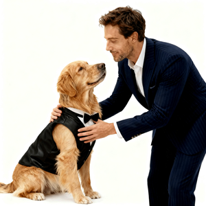 Joymay fabricant propriétaire <span class=keywords><strong>d</strong></span>'animal de compagnie costume <span class=keywords><strong>d</strong></span>'affaires concepteur de luxe classique costume <span class=keywords><strong>chien</strong></span> veste <span class=keywords><strong>famille</strong></span> vêtements pour animaux de compagnie nœud papillon accessoires - Product Image 4
