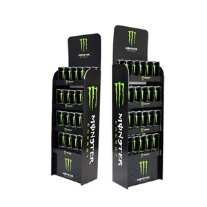 Custom Retail for Pop Cardboard Display Stand Recyclable Promotional POS Paper Display Rack for Snacks <b>Drinks</b> Liquor <b>Shelf</b> - Product Image 2