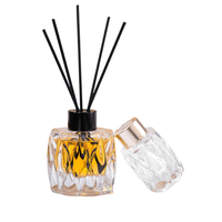 Bouteilles en verre vides en gros de 50 ml, 80 ml, 100 ml pour huiles essentielles d'aromathérapie avec boîte cadeau et bâtonnets diffuseurs