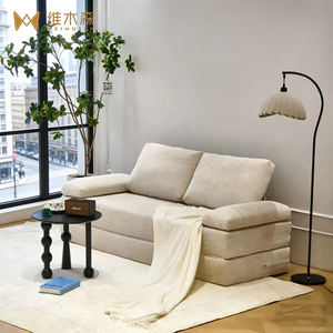 Muebles de Sala de Estar Estilo Chesterfield Moderno, Ajustables para Sentarse y Dormir, Sofá Cama, Conjunto de Sofá de Tela con Compresión al Vacío - Product Image 3