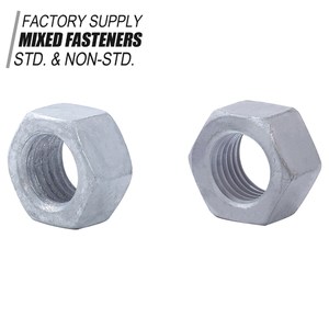 Lục giác đầu Hạt-phong cách 1 (mạ kẽm nhúng nóng) Hex hạt thép carbon lớp 4 M3 din934 nhiệm vụ nặng nề sử dụng khai thác mỏ - Product Image 5