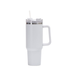 40oz Stainless Steel Double Wall Vacuum Insulated Beer Travel Cold Tumbler <b>with</b> <b>Straw</b> Handle Lid Customize - Product Image 6