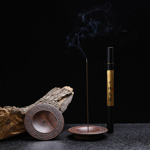 Porte-encens auto-adaptatif en noyer noir d'Amérique du Nord, plateau à encens en bois massif, porte-encens magnétique de taille universelle - Product Image 2