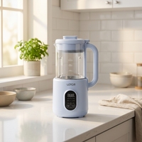 Huishoudelijke Duitse sojamelkmaker, 1,5 liter capaciteit, multifunctioneel, eenvoudig te reinigen, warmtebehoud, 12 messen, reservering/fruitsap