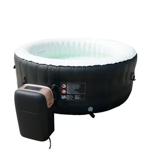 Manufacturer round shape Inflatable spa hot tub 2 persons 4 person 6 person spa pool outdoor air jet spa massage