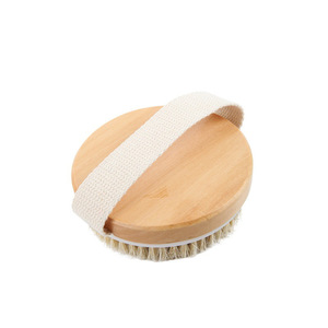 Cepillo de Baño Hemu, Cepillo de Masaje y Exfoliación, Forma Ovalada, Uso en Seco y Húmedo, Herramienta de Limpieza de Espalda con Pelo de Cerdo - Product Image 4