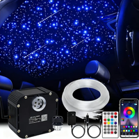 Éclairage intérieur 50W RGBW, effet musical scintillant, plafonnier ciel étoilé, câble à fibres optiques, télécommande RF 28 touches, éclairage de plafond étoilé